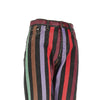 cotton denim jeans with striped motif