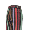 cotton denim jeans with striped motif