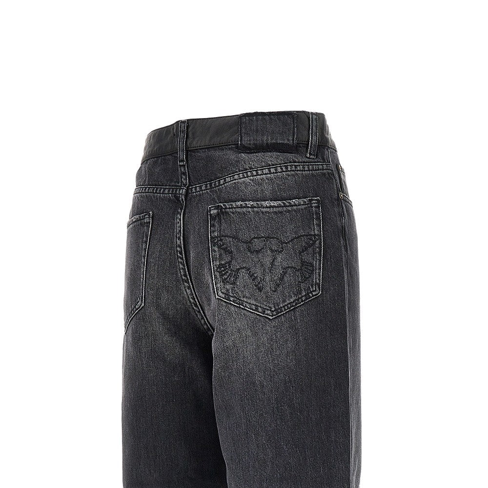 balloon fit denim jeans