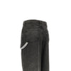 loose fit jeans with strass cord