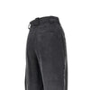 wrap-over twill pants