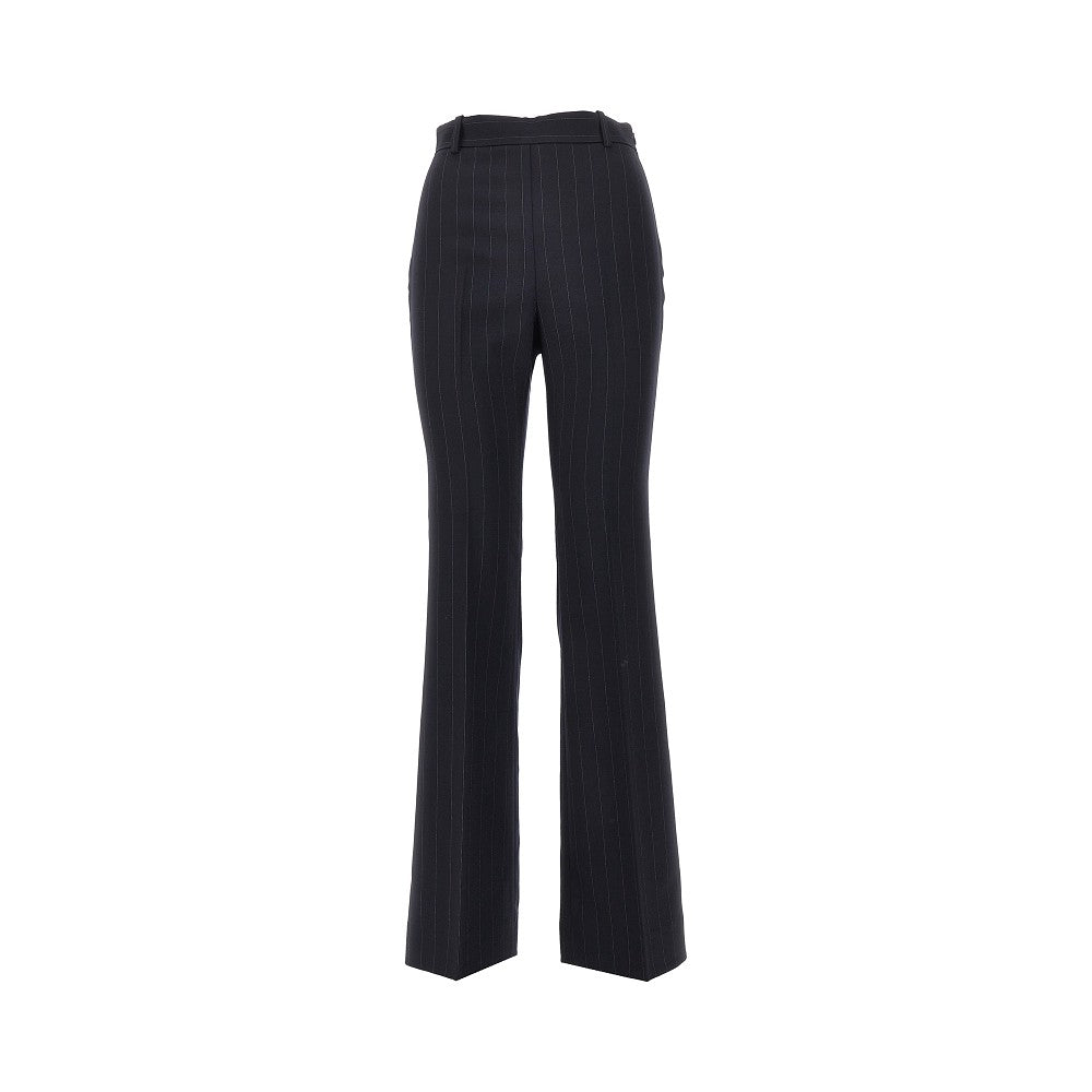 PINKO 38 pinstriped wool-blend pants