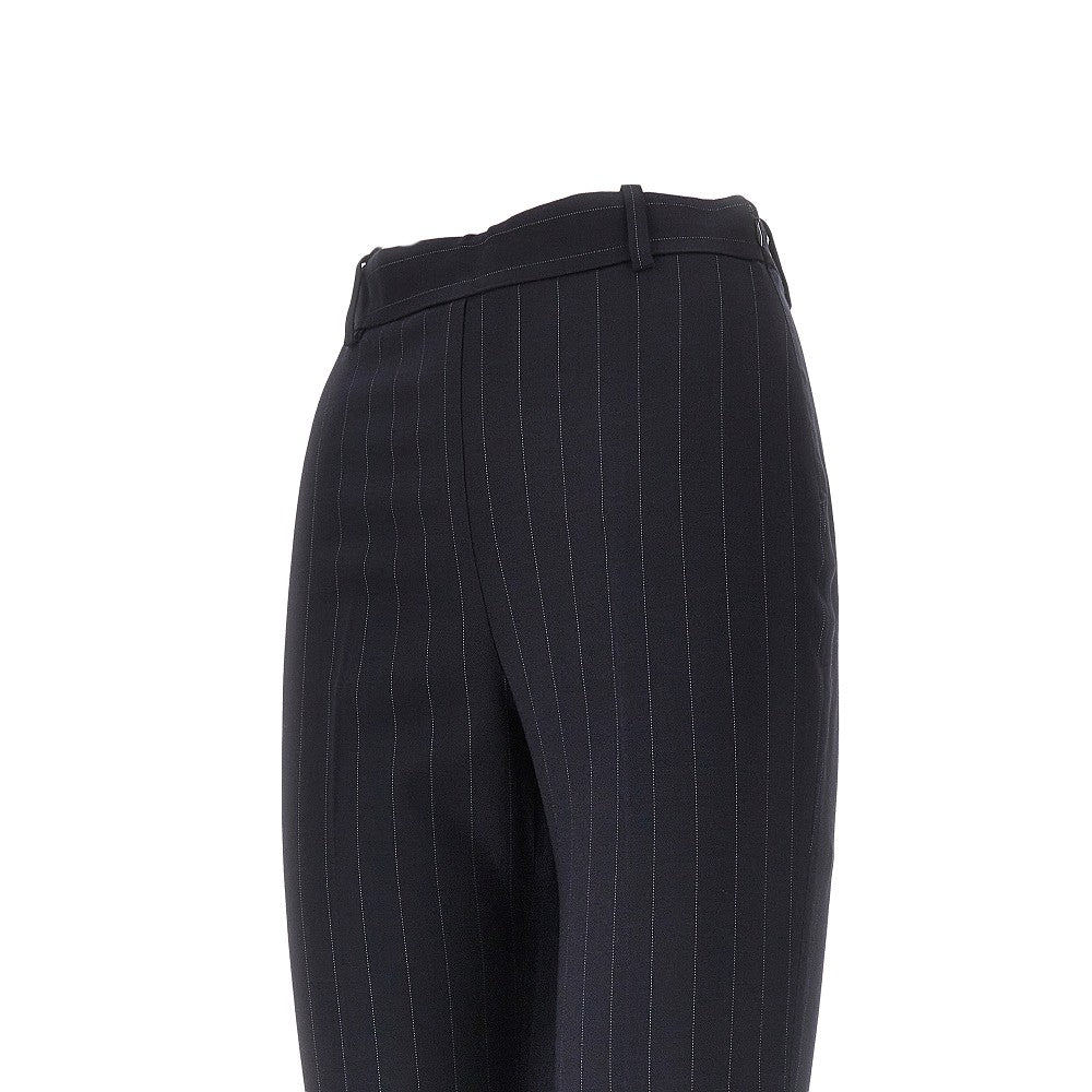 PINKO 38 pinstriped wool-blend pants