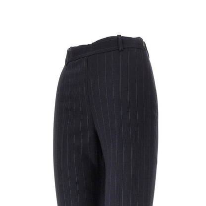 PINKO 38 pinstriped wool-blend pants