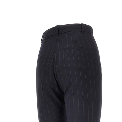 PINKO 38 pinstriped wool-blend pants