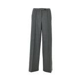PINKO 38 flannel pants with torchon trimmings