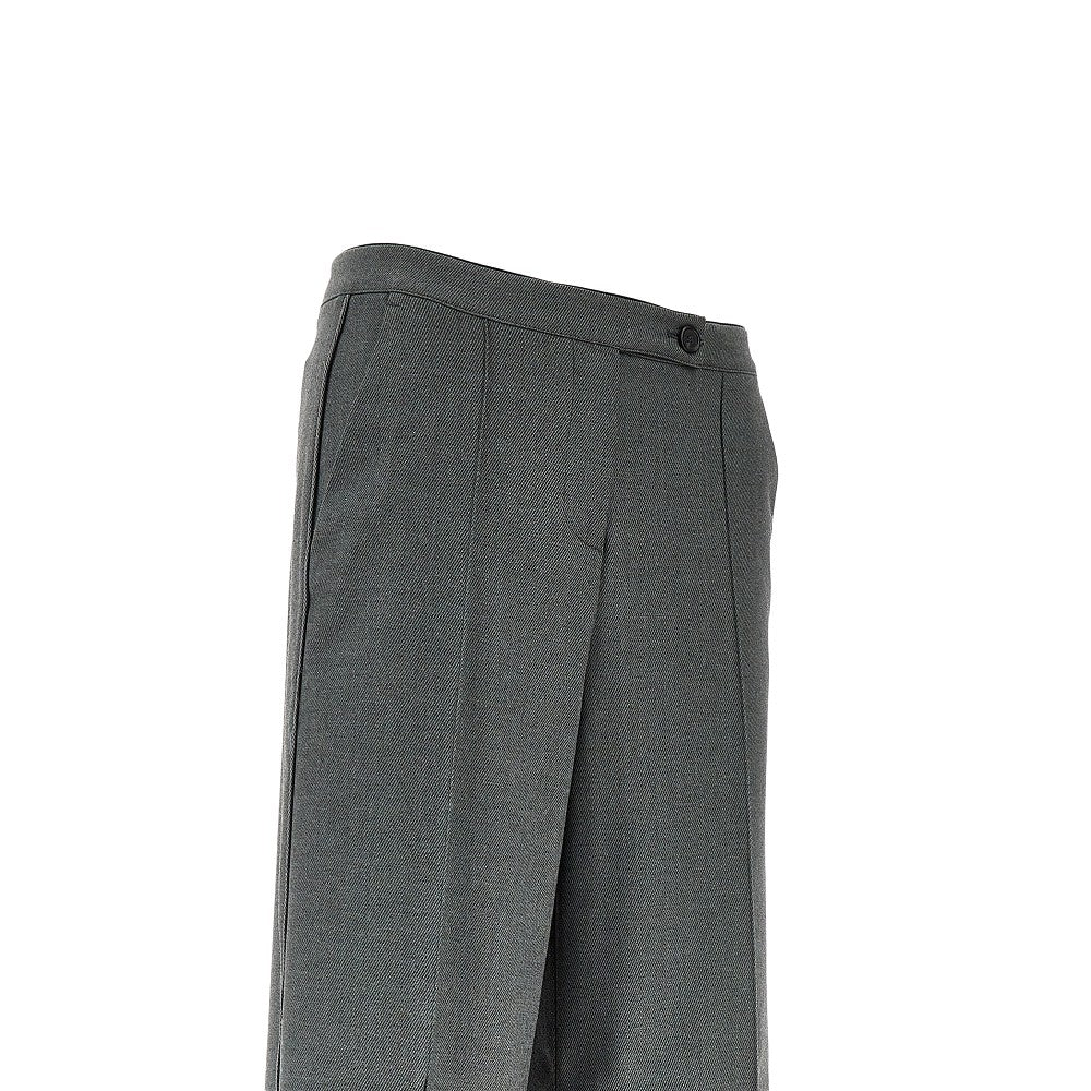 PINKO 38 flannel pants with torchon trimmings