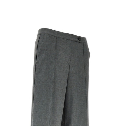 PINKO 38 flannel pants with torchon trimmings