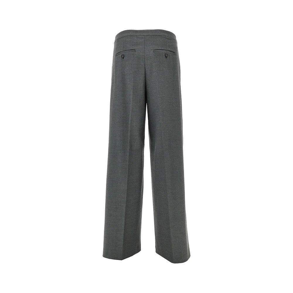 PINKO 38 flannel pants with torchon trimmings