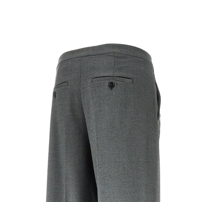 PINKO 38 flannel pants with torchon trimmings