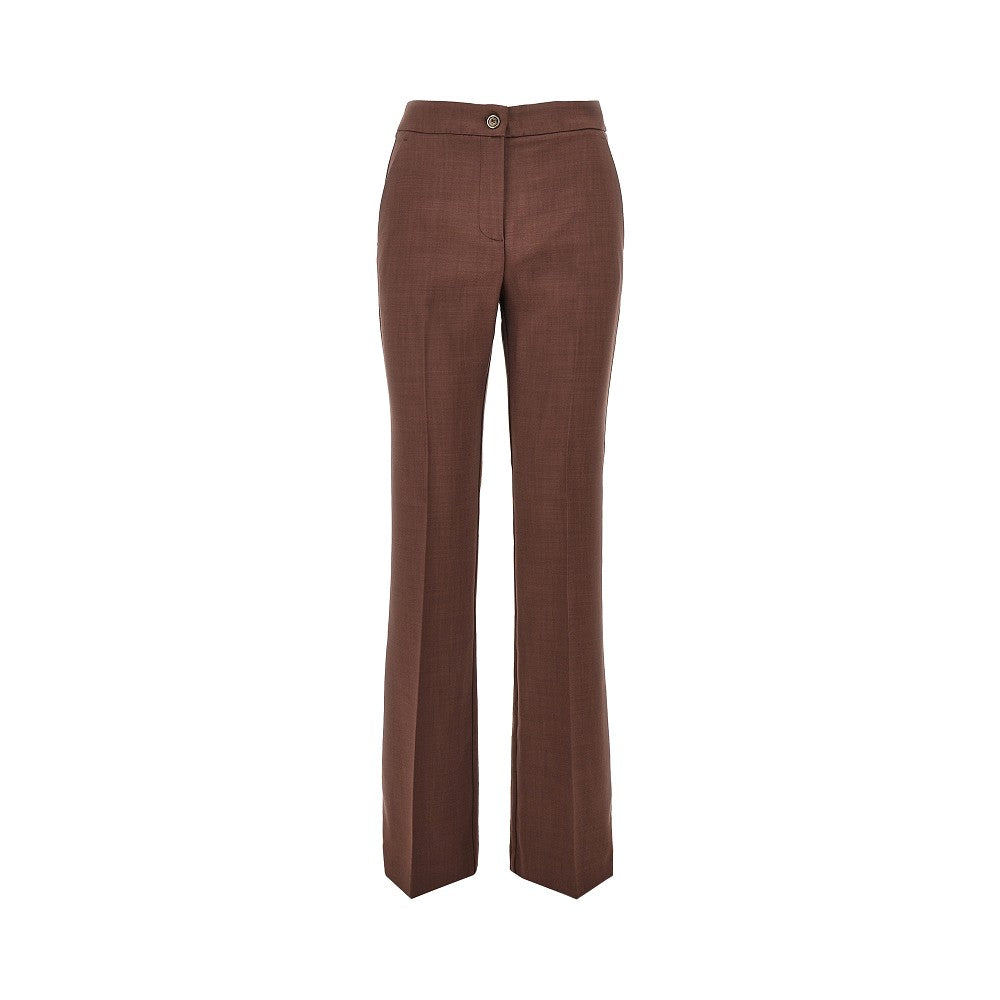PINKO 38 stretch viscose-blend flared pants