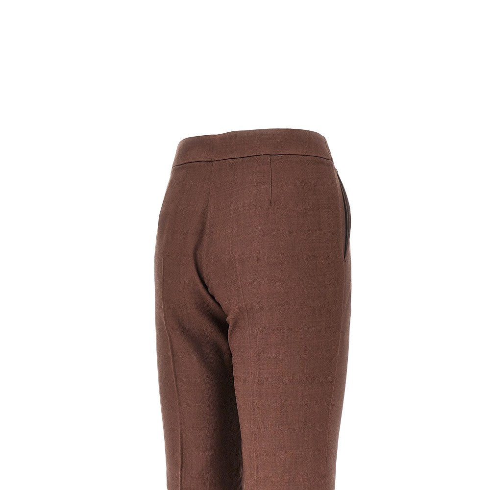 stretch viscose-blend flared pants