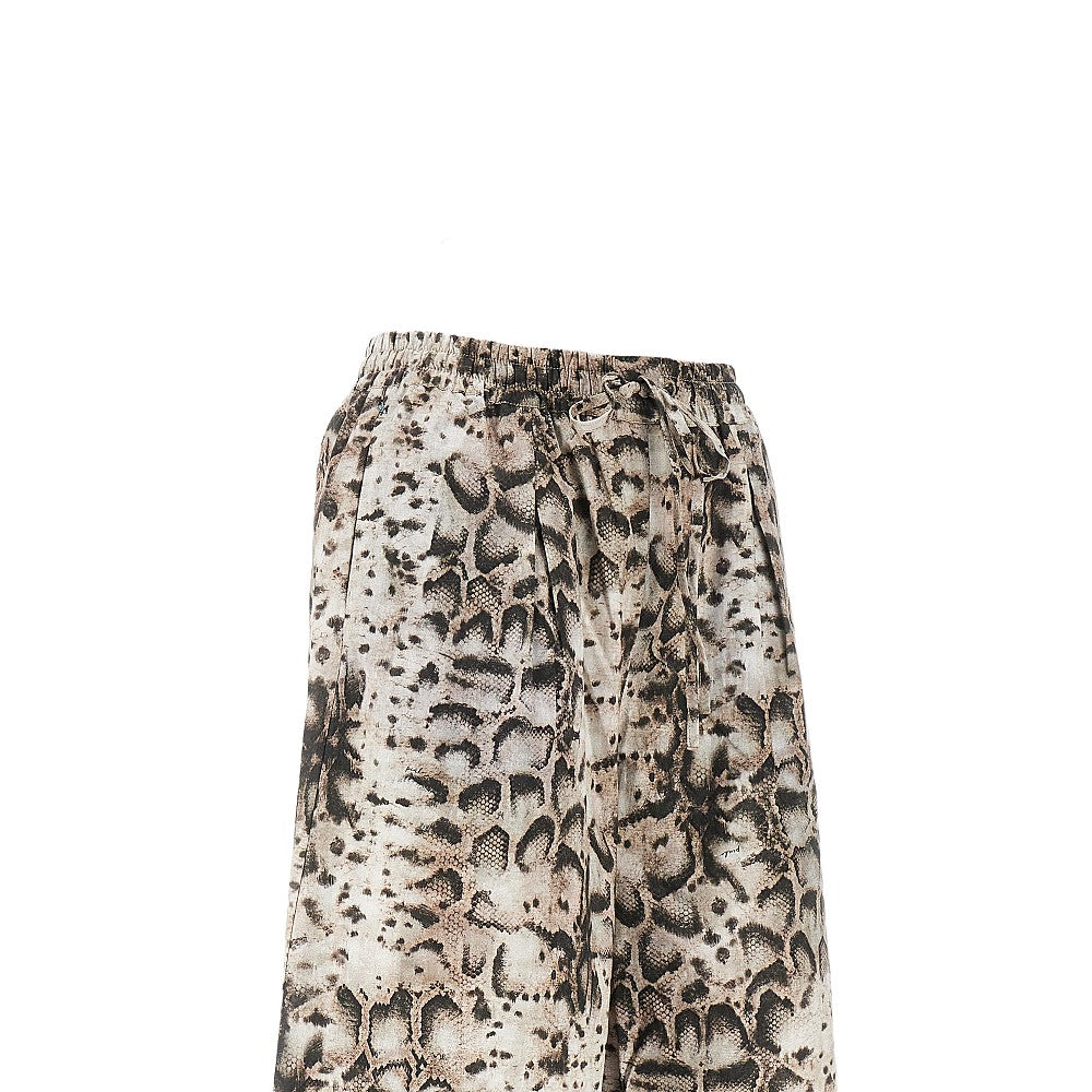 animalier muslin wide pants
