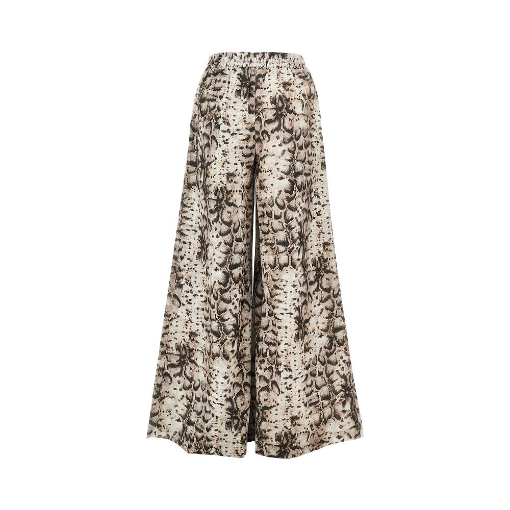animalier muslin wide pants