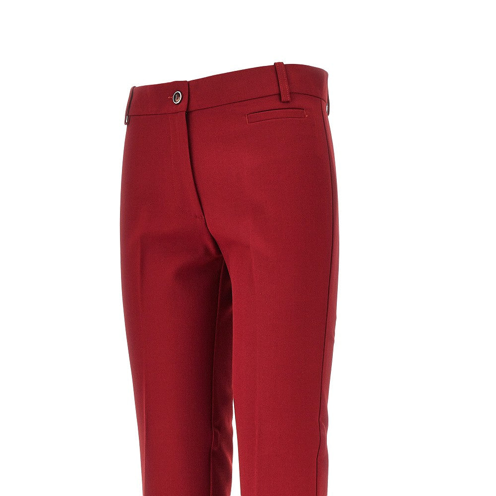 viscose-blend crêpe pants