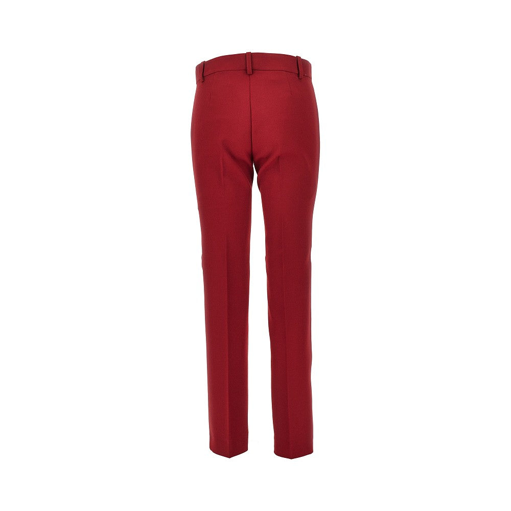 viscose-blend crêpe pants