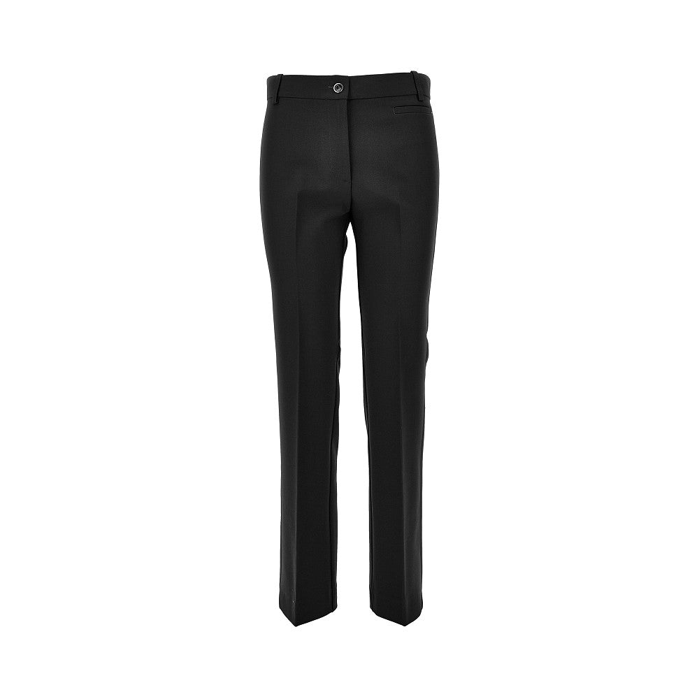 viscose-blend crêpe pants