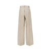 lurex viscose and wool-blend pants