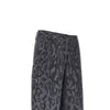 strass-embellished leopard wide leg pants