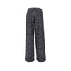 strass-embellished leopard wide leg pants