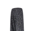 strass-embellished leopard wide leg pants