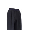 stretch wool-blend wide-leg pants