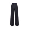stretch wool-blend wide-leg pants