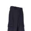 pinstriped flannel cargo pants