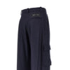 pinstriped flannel cargo pants