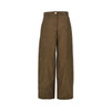 nubuck-effect fabric pants