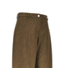 nubuck-effect fabric pants