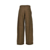 nubuck-effect fabric pants