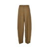 wool-blend barrel leg pants