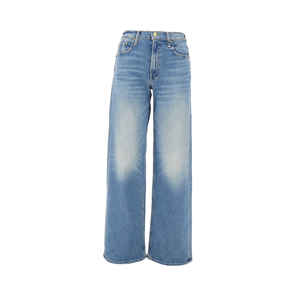 MOTHER 26 the spinner zip sneak jeans