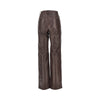 leather straight leg pants