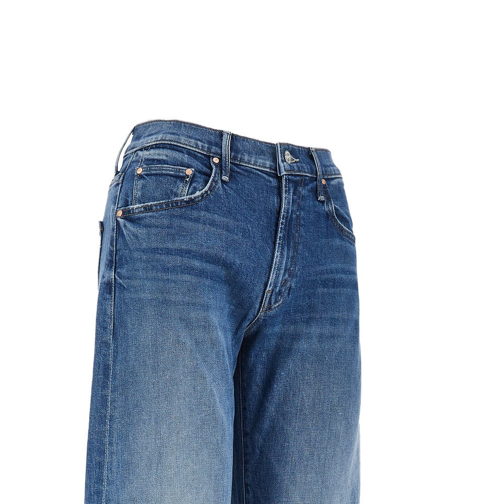 the mid rise lasso sneak jeans