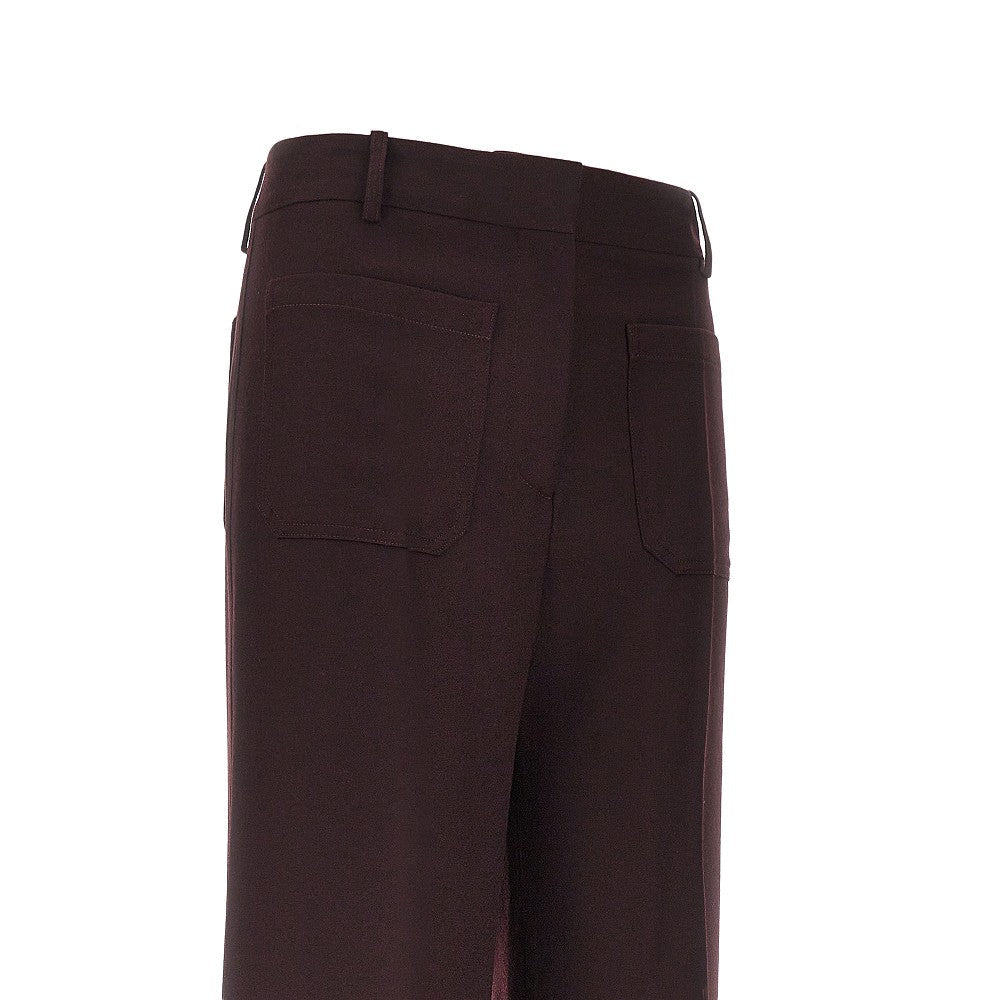 VICTORIA BECKHAM 8 alina wool flannel pants