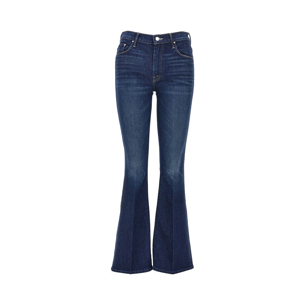 MOTHER 25 stretch cotton denim slared jeans