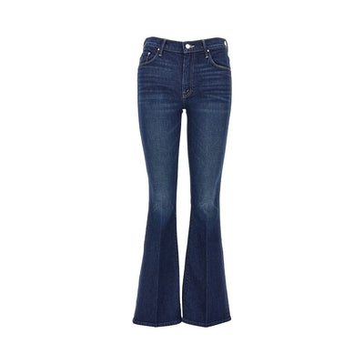 stretch cotton denim slared jeans