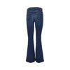 stretch cotton denim slared jeans