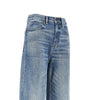 straight leg jeans with t monogram motif