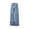 straight leg jeans with t monogram motif