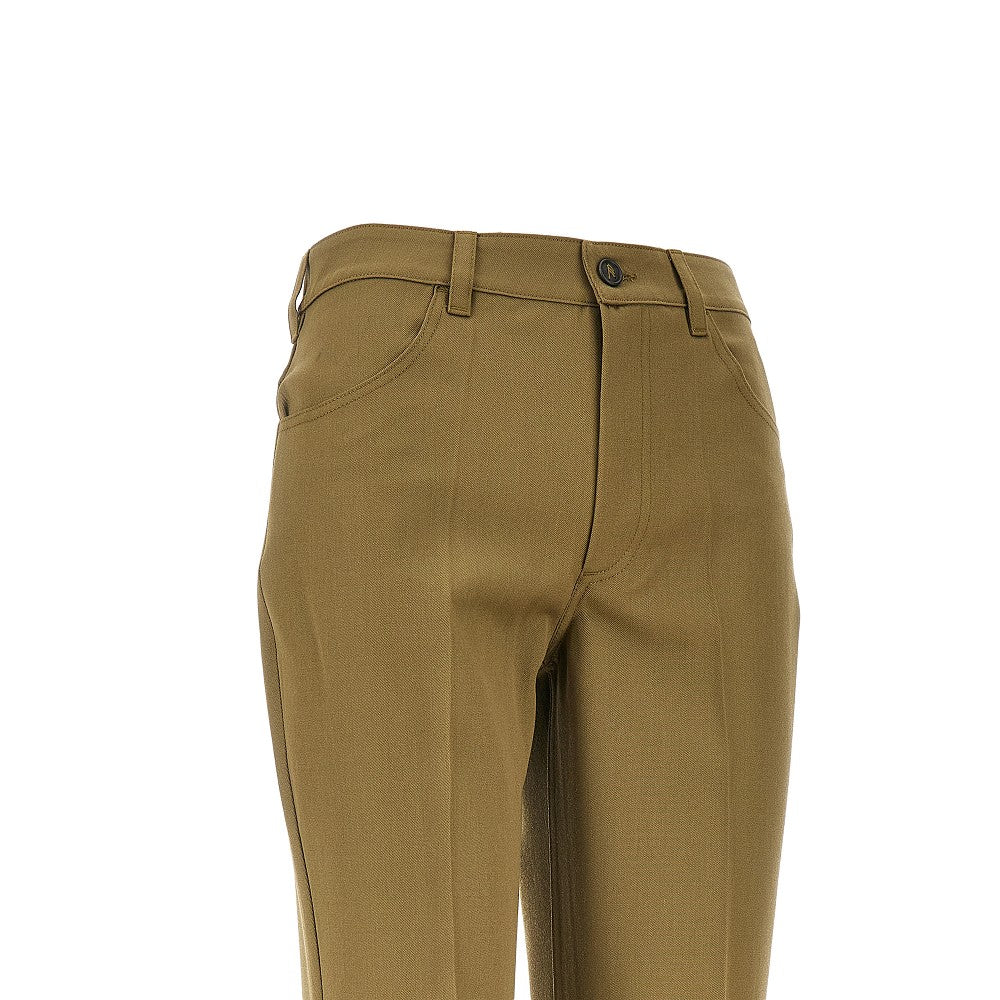 THE ATTICO 42 wool flared pants