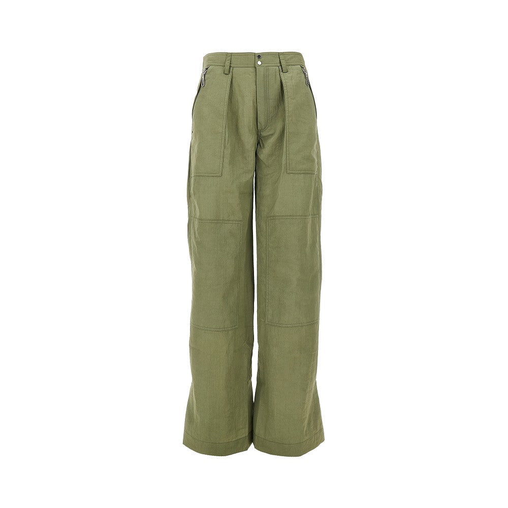 RABANNE 36 nylon parachute pants