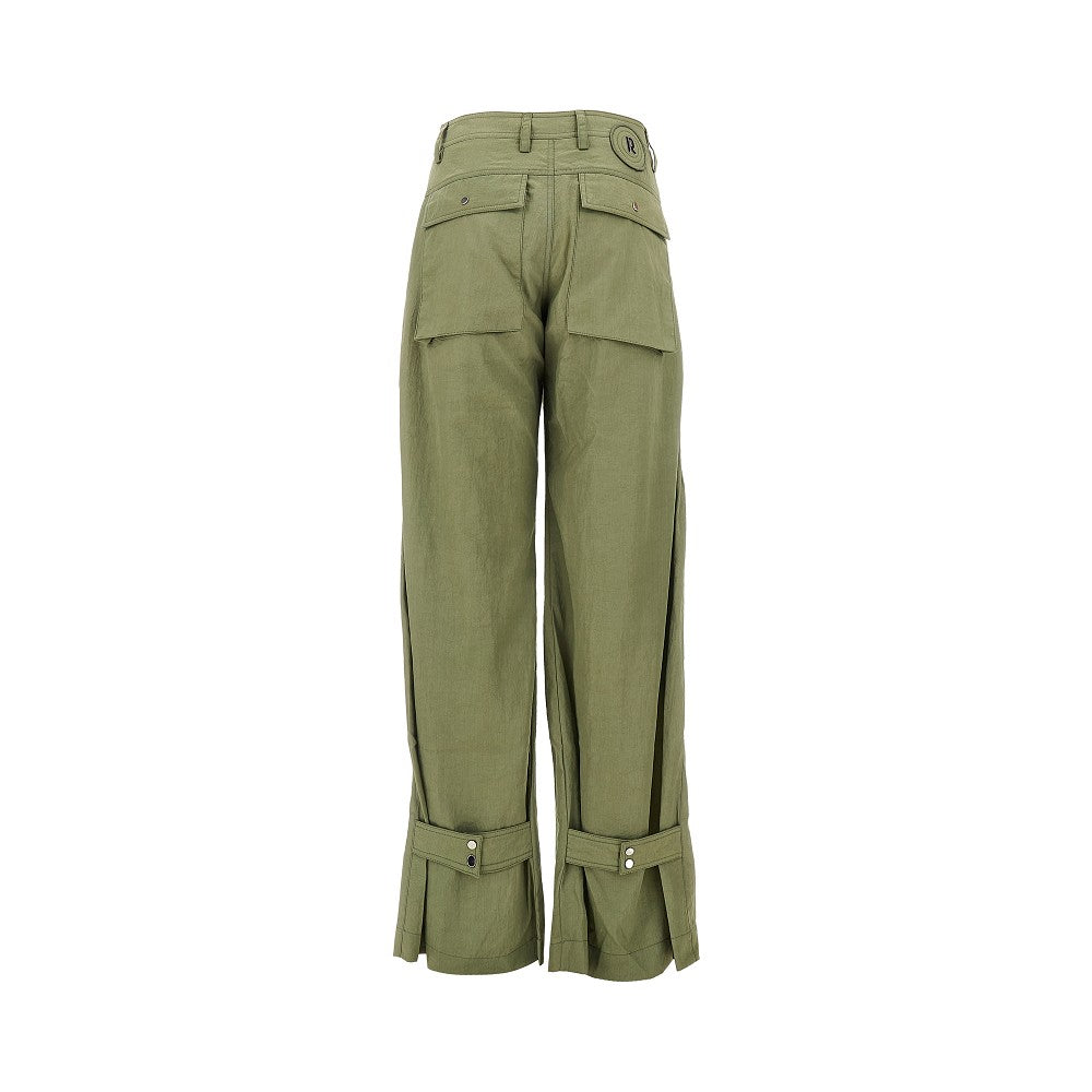 RABANNE 36 nylon parachute pants
