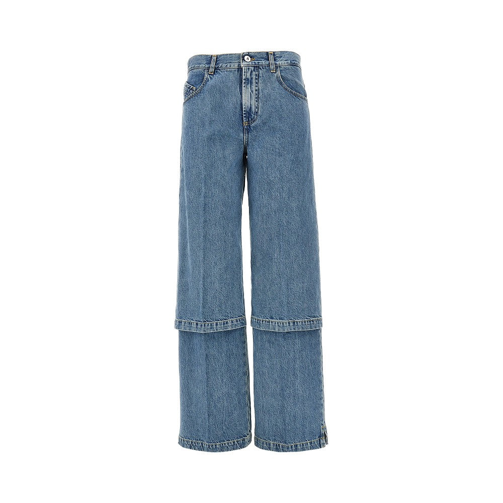 THE ATTICO 26 layered effect jeans