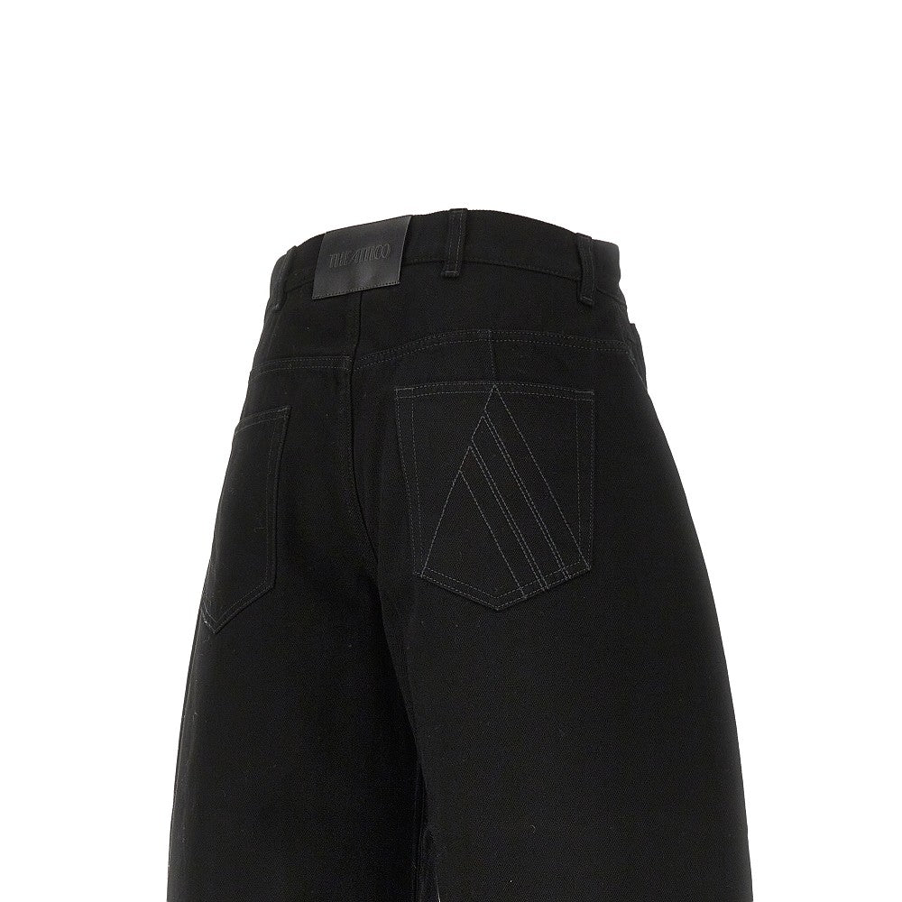 THE ATTICO 26 cropped wide leg jeans