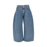 THE ATTICO 26 cropped wide leg jeans