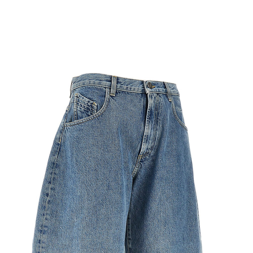 THE ATTICO 26 cropped wide leg jeans