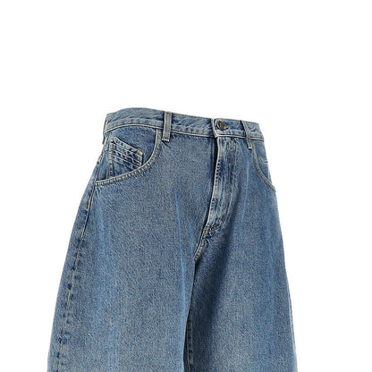 THE ATTICO 26 cropped wide leg jeans